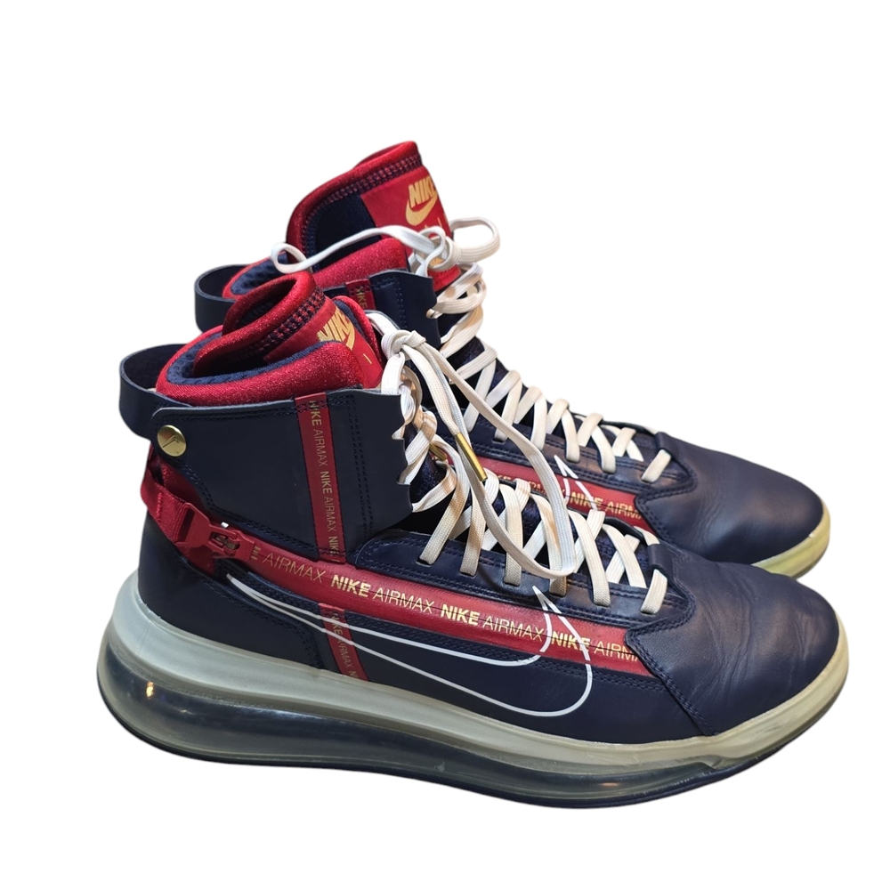 Nike Air Max Navy and Red Sneakers
